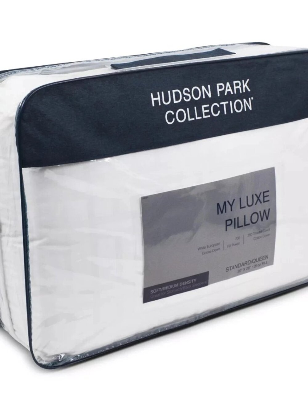 Hudson Park My Luxe Down Pillow Standard Queen Soft/Medium Allergy Friendly $525